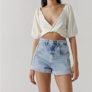 UO Carrie Denim Shorts